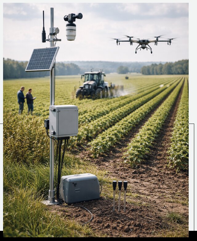 Разработка IoT мониторинга полей в Беслане от 8607 р. | АвикейБсл